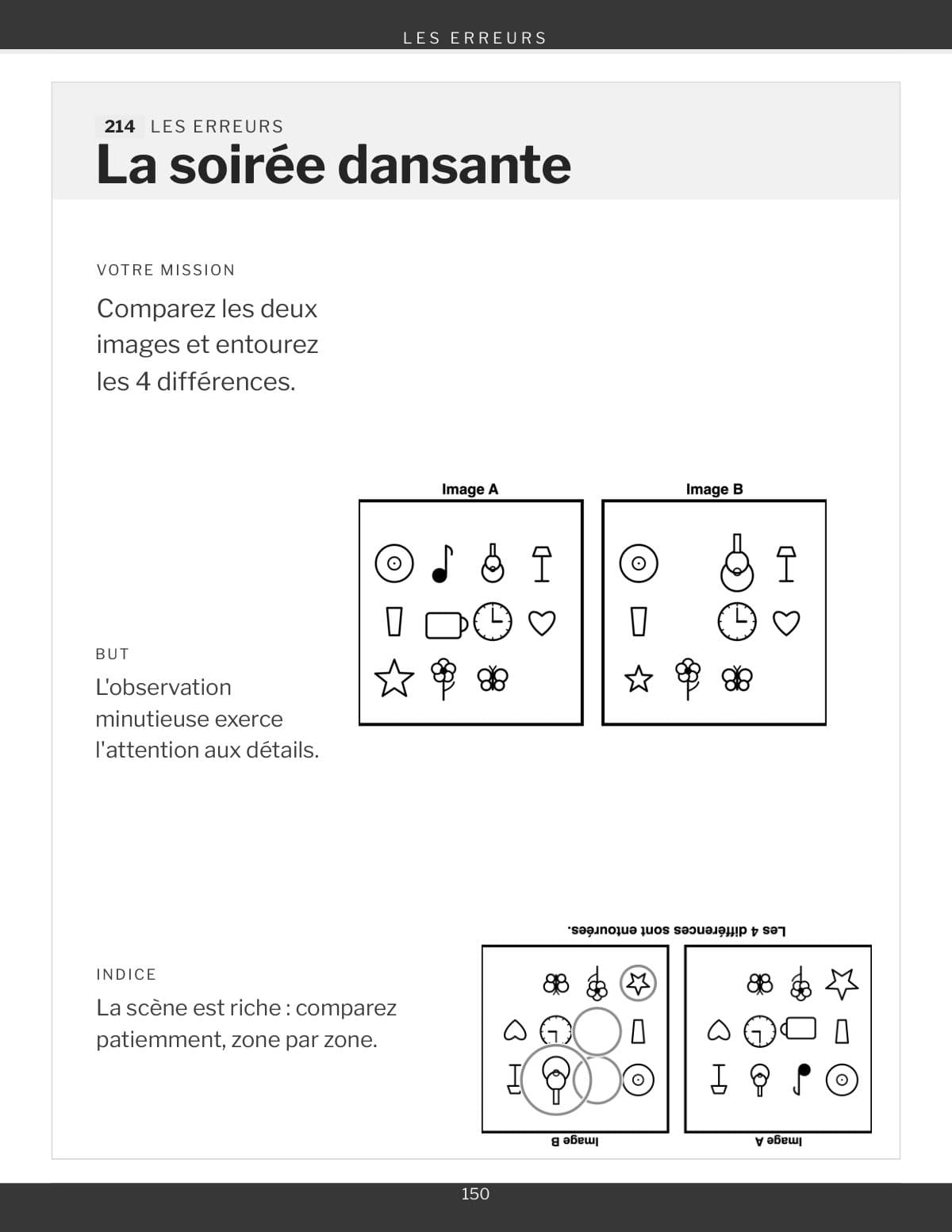 Un jeu des erreurs, deux images à comparer
